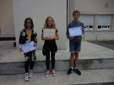 Congrats Mia! (Collège ASTARAC-BIGORRE 65220 TRIE-SUR-BAÏSE)