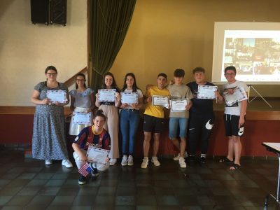 Les 3èmes du collège Calmette et Guérin d'Ecueillé ne se lassent pas du Big Challenge ! Bien au contraire !