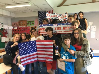 Collège Léonard de Vinci, les élèves de 5èmes sont encore très motivés pour l'année prochaine ! BRAVO !