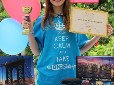 Bravo à Angelina qui s'est classée première de son établissement pour le Big Challenge 2016 ! Thank you The Big Challenge!!!