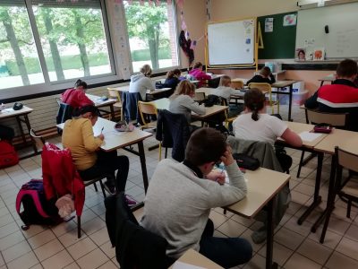 Les élèves du collège Jean Monnet de Luisant