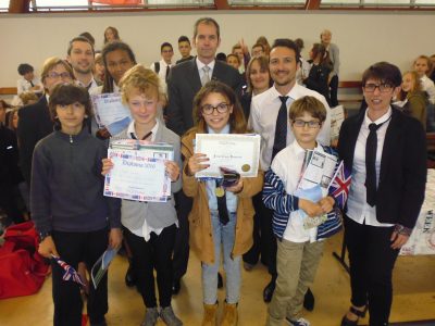 Collège Jean Baptiste Pellerin de Beauvais, les gagnants de 6e !