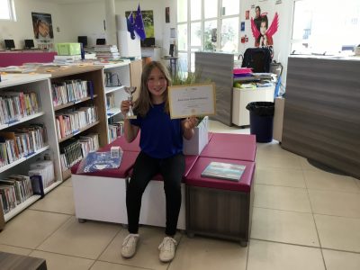 07700 Bourg-Saint-Andéol. Collège Marie Rivier. Félicitations à Camille qui décroche le 1er prix départemental du niveau 6ème. Bravo !!