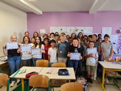 Félicitations aux élèves de 6e3 du collège de Zillisheim !