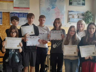 Rozdanie nagród w Centrum Kształcenia Zawodowego i Ustawicznego nr 2 w Przemyślu. Pozdrawiamy!