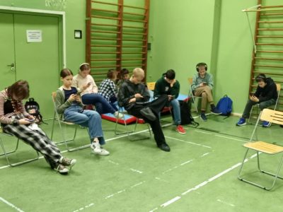 Szkoła Podstawowa im. Stanisława Moniuszki w Łajskach. Trzymamy kciuki za wyniki!